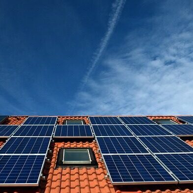paneles solares en tejado